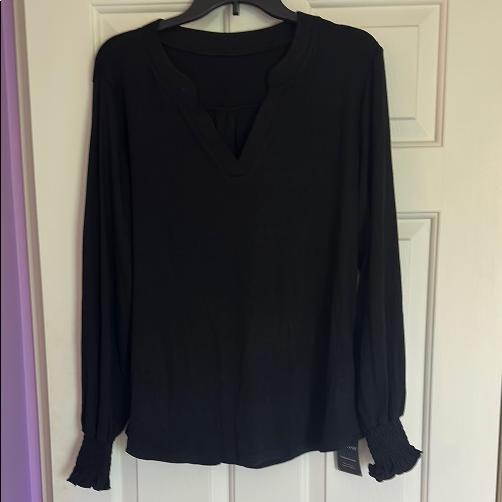Elegant Black Women's Top